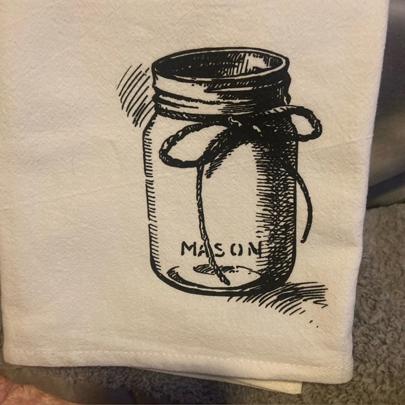 COPY - Mason Jar Tea Towel New without tags - Picture 2 of 3